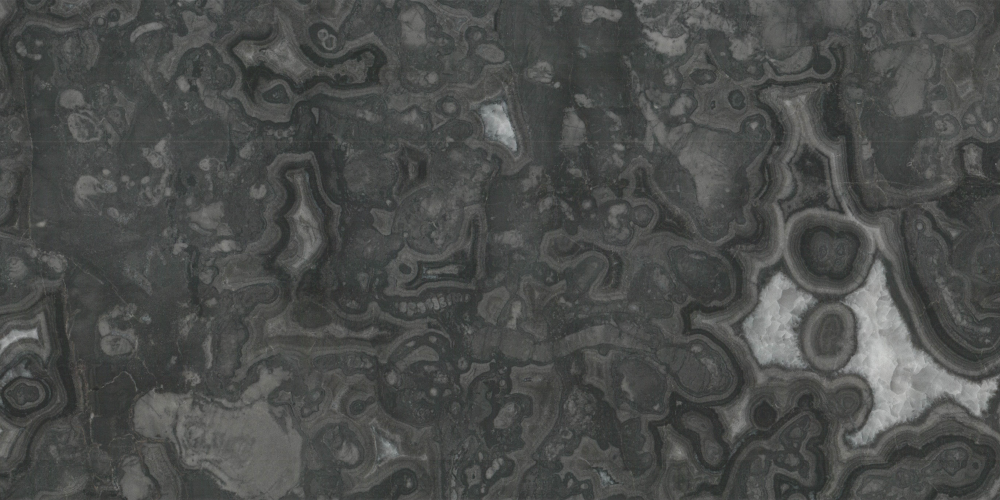 Elegant Green-Black and White Patterned Marble 3D Model 1500*750