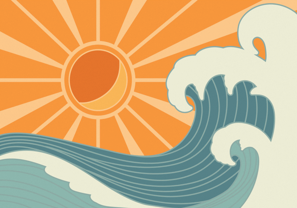 海洋的卧室背景墙壁纸【艾莎壁画】esia.taobao.com
