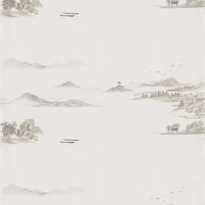 甲壳虫壁画中式山水G22001-C墙纸墙布