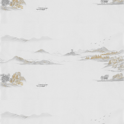 甲壳虫壁画中式山水G22001-B墙纸墙布