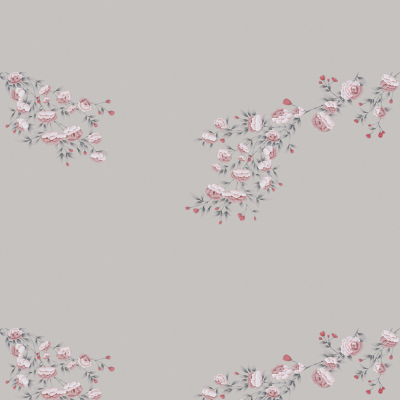 甲壳虫壁画中式花卉G22023K-C墙纸墙布