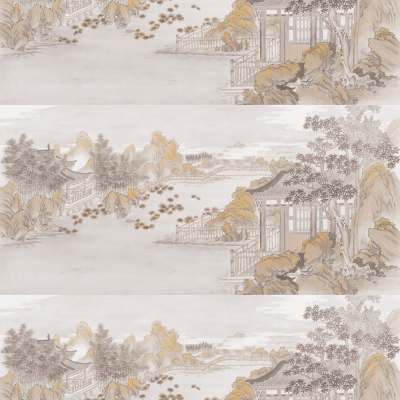 甲壳虫壁画中式山水G22019-B墙纸墙布
