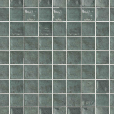 釉面青绿色格子砖-瓷砖-800*800