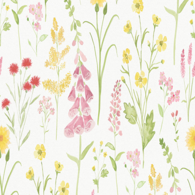 Foxglove Pink卧室背景墙壁纸【艾莎壁画】esia.taobao.com