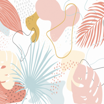 塔希提岛客厅卧室背景墙壁纸【艾莎壁画】esia.taobao.com
